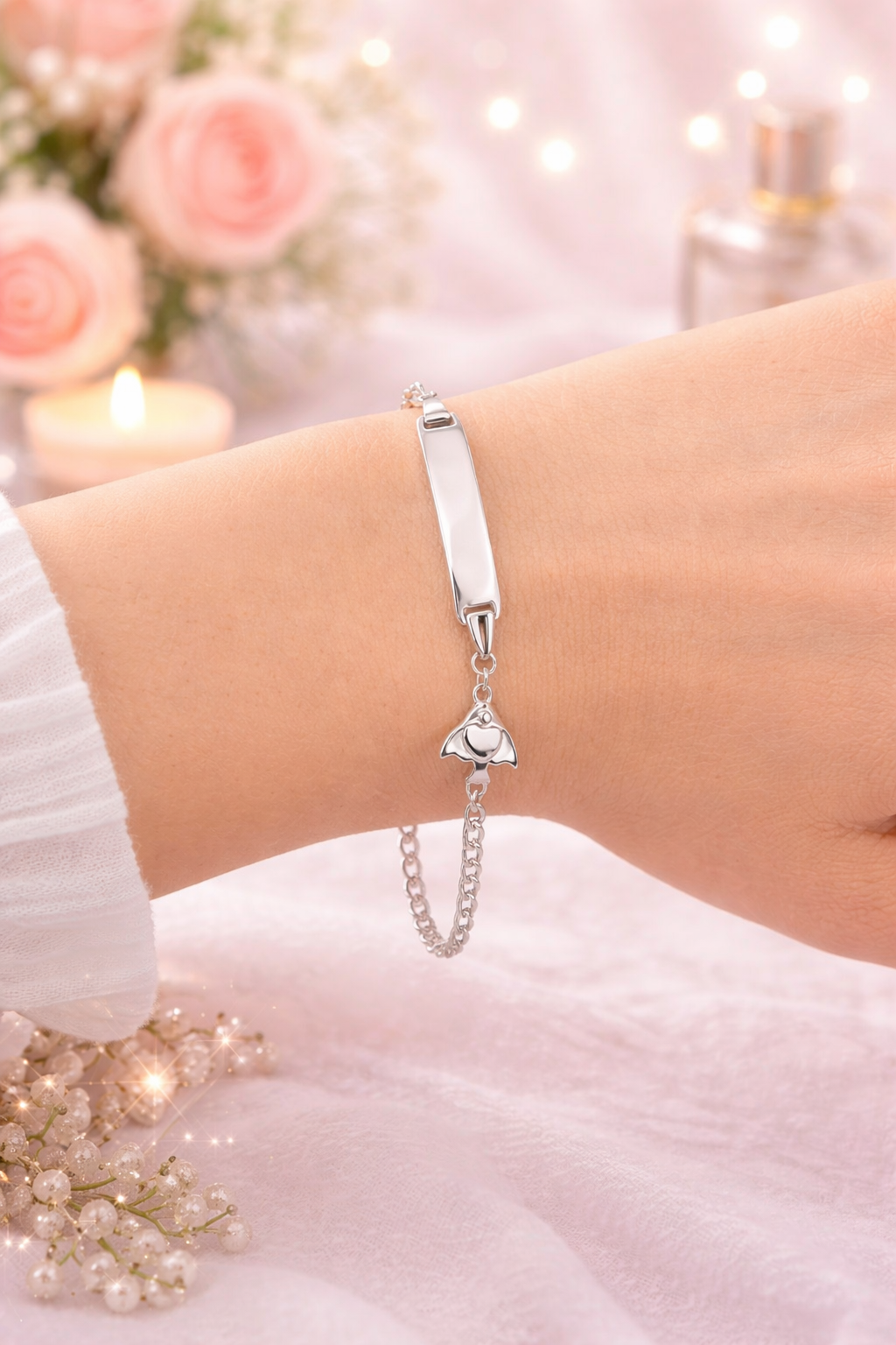 Silver Charm Bracelet 925 Sterling Adjustable for Women | Silveradda