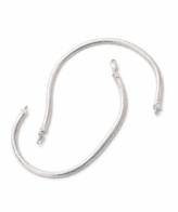 Snake Chain Silver Anklet for Women minimal plain design Silveradda