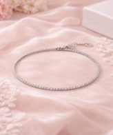Elegant Tennis CZ 925 Sterling Silver Bracelet for Women | Silveradda