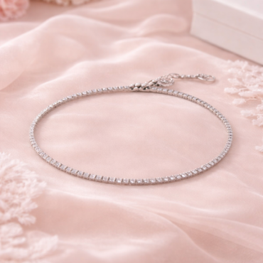 Elegant Tennis CZ 925 Sterling Silver Bracelet for Women | Silveradda