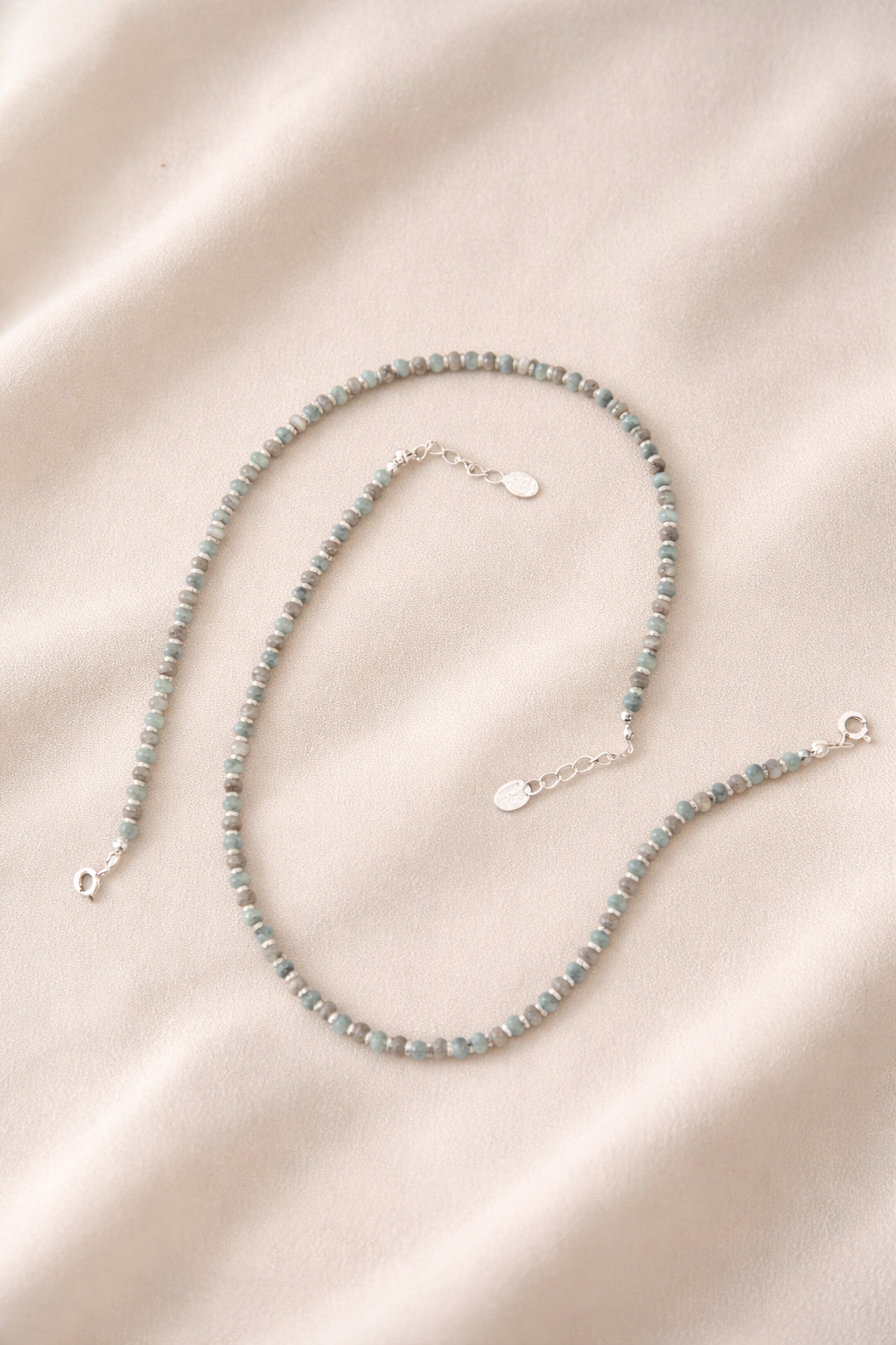 turquoise beaded anklet for women silver