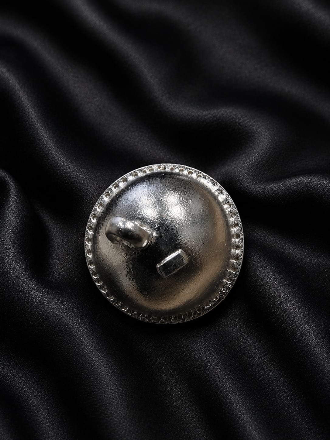 Vintage Floral Pattern Silver Rakhdi – Traditional Design | Silveradda