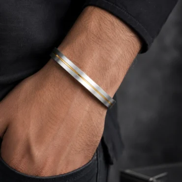 silver kada for men